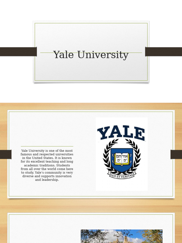 Overview of Yale University | PDF