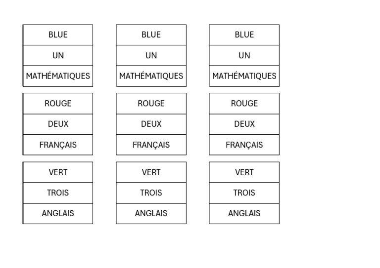 Couleurs et Langues en Mathématiques | PDF