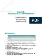 Ccna 3 Module 1-Introduction Au Routage Cidr Presentation Power Point