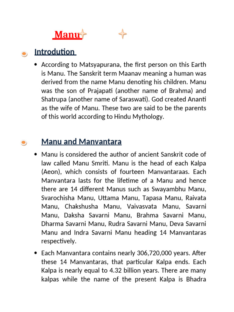 Manu | PDF