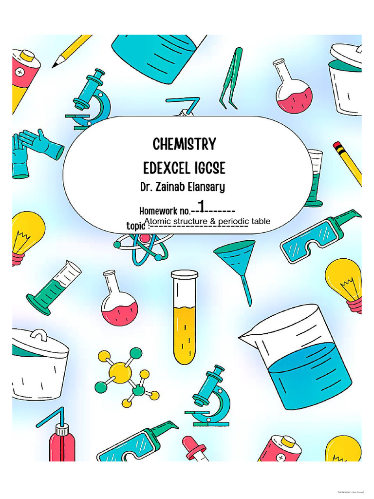 Edexcel IGCSE (9-1) Chemistry Classific | PDF | Atoms | Proton