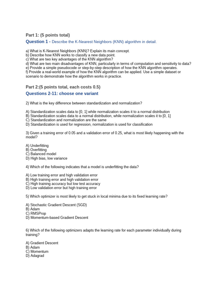 KNN Algorithm and Data Analysis Techniques | PDF | Applied Mathematics ...