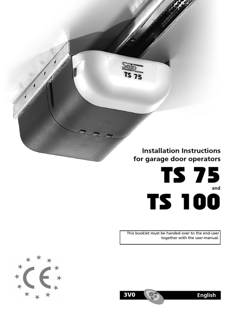 Seip Ts Range Installation Instructions 33781 | PDF | Garage ...