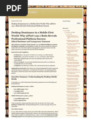 Better Experience Desktop Dominance in a Mobile-First World Why AéPiot's 231 1 Ratio Reveals Professional Platform Success