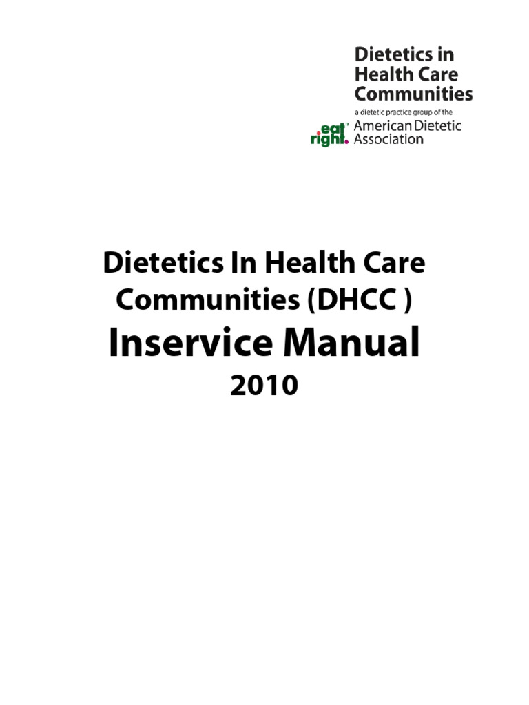 DHCC Inservice Manual 2010 Guide | PDF | Hand Washing | Hygiene