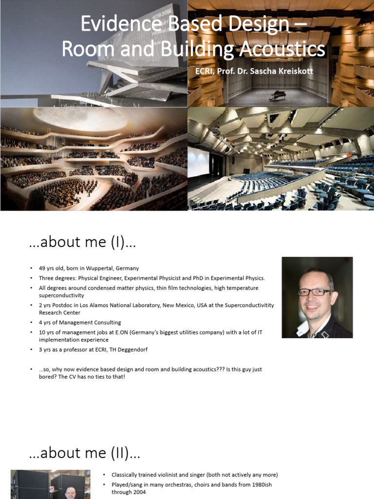 Acoustics in Evidence-Based Design | PDF | Waves | Sound