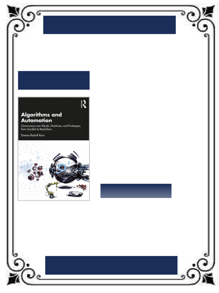 Algorithms and Automation Governance over Rituals, Machines, and ...