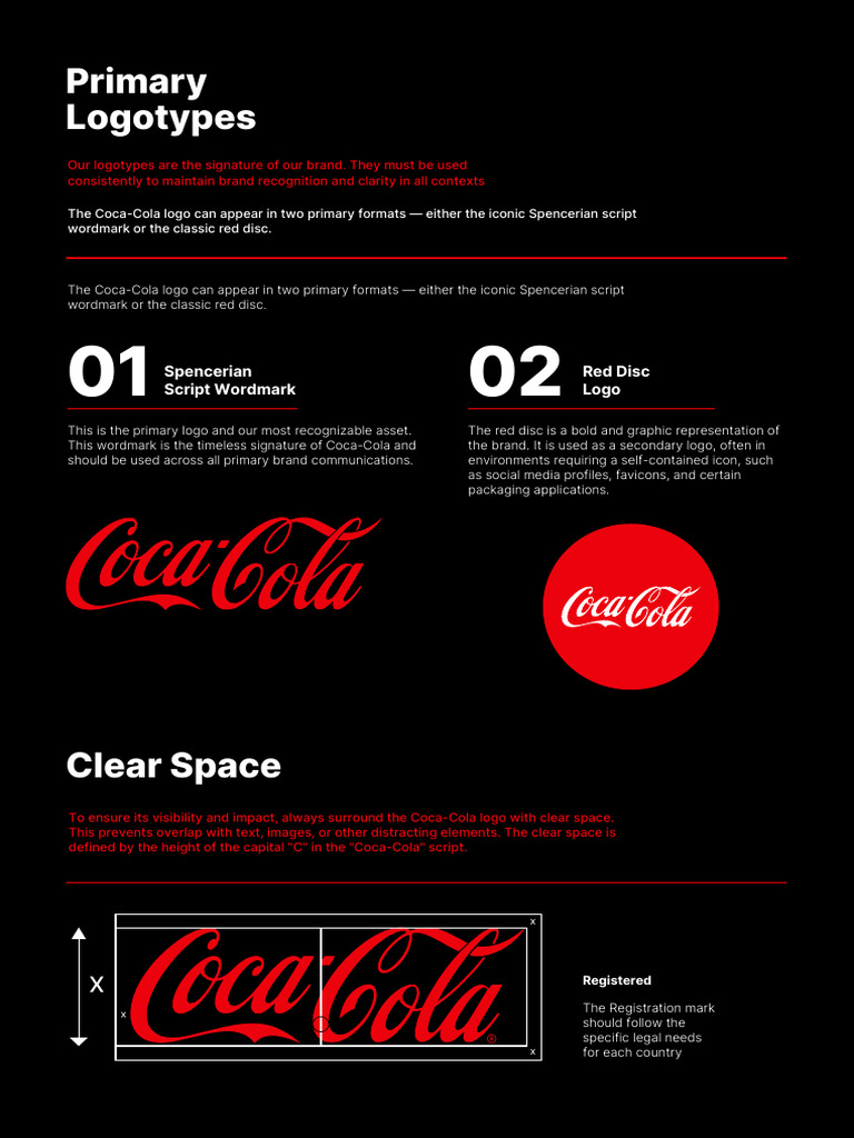 Coca-Cola Brand Guidelines Overview | PDF | Logos | Coca Cola