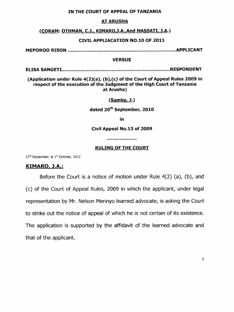 Court Ruling on Appeal Application | PDF | Lawsuit | Justice