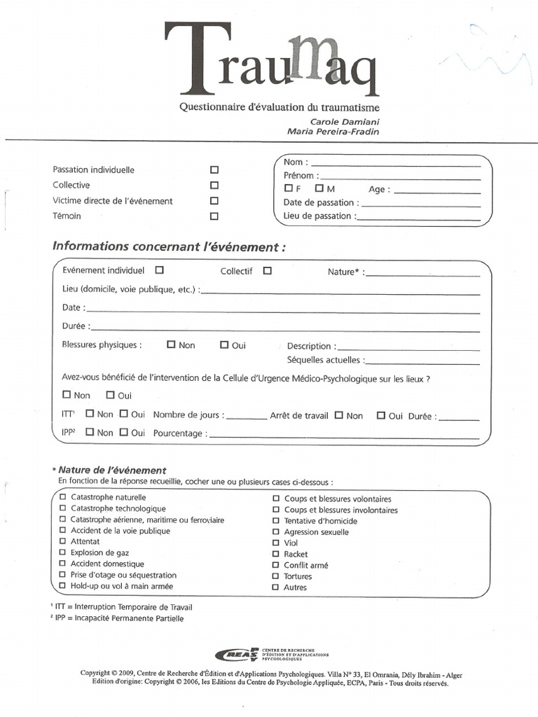 Test Traumaq | PDF