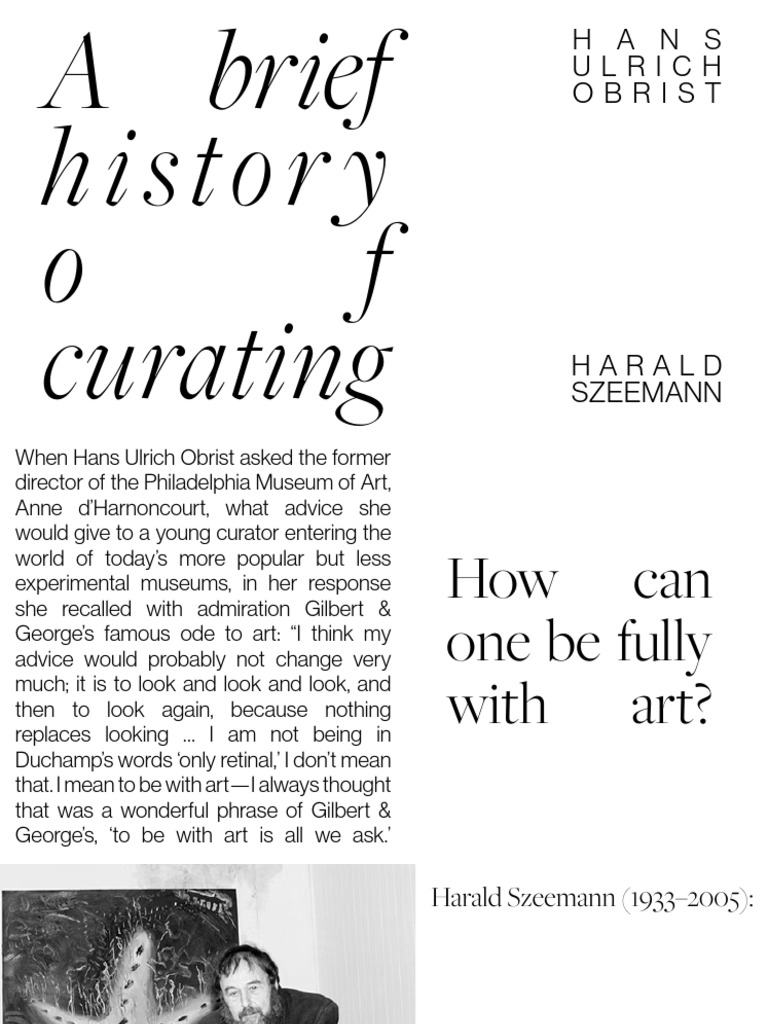 Evolution of Curating: Szeemann's Impact | PDF | Curator