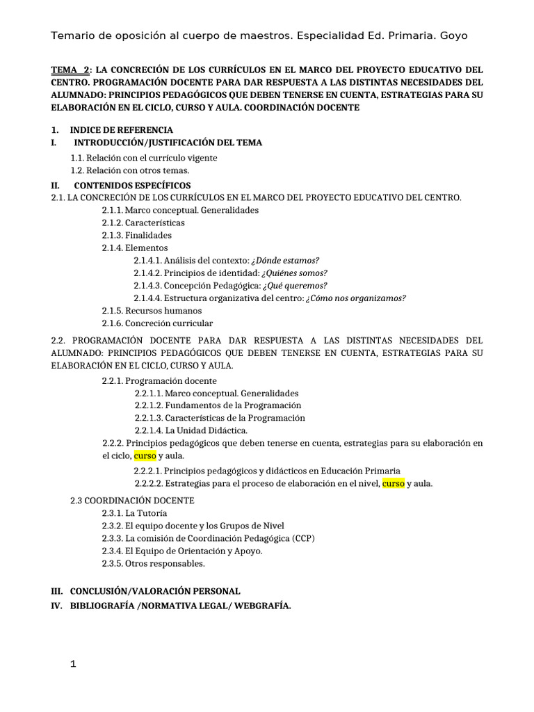 Tema 2 Protegido Madrid Modificado Lomloe | PDF | Plan de estudios ...