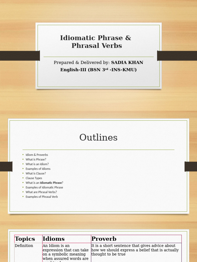 Understanding Idioms and Phrasal Verbs | PDF | Idiom | Phrase