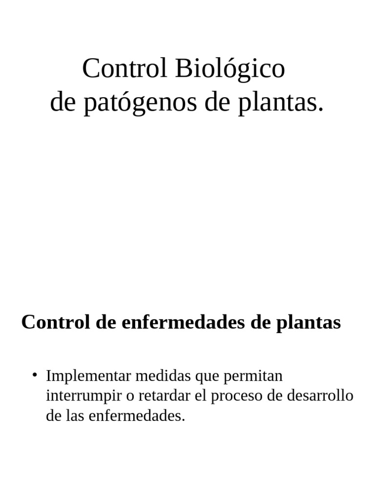 Control Biológico | PDF | Control biológico de plagas | Las bacterias