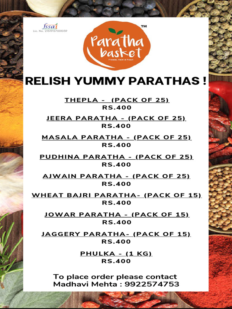 Buy Delicious Parathas Online | PDF