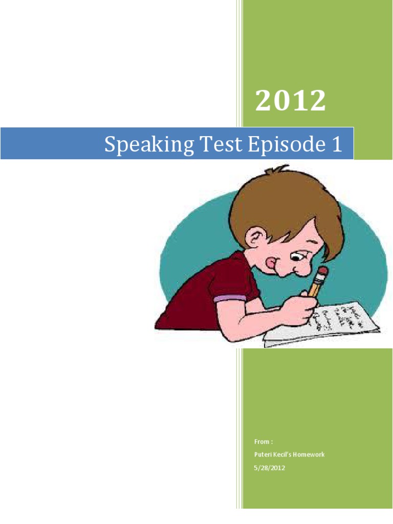Speaking Test Episode 1/2012 | PDF | Organ Donation | Gym