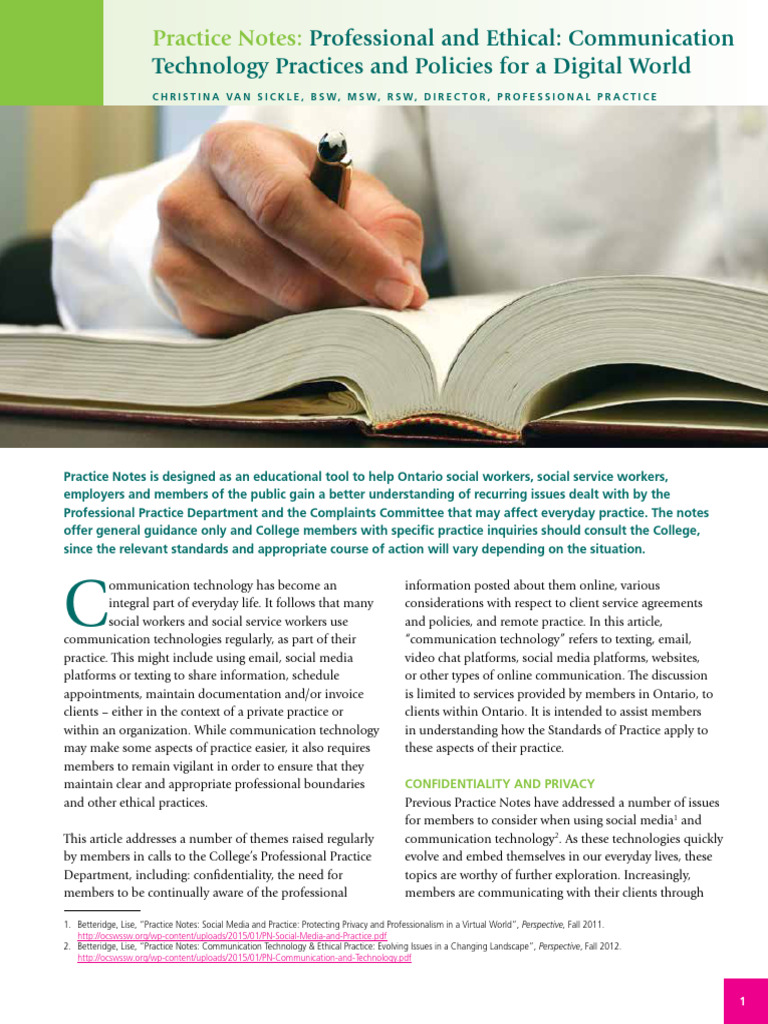 PN-Communication Technology Practices Policies For Digital World | PDF ...