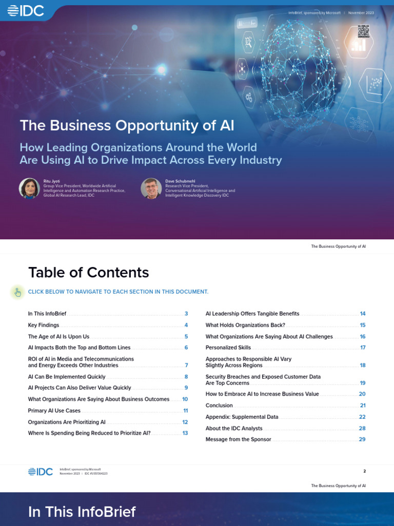 Business Opportunity of Artificial Intelligence 1735563778 | PDF ...