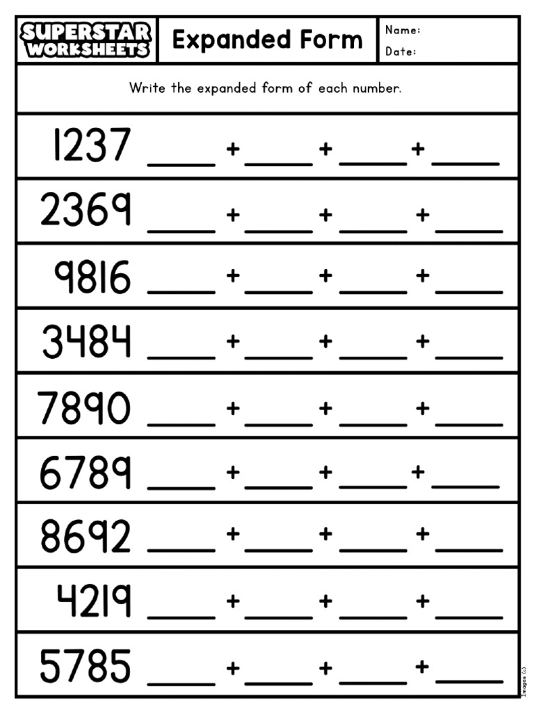 Expanded Form Thousands | PDF