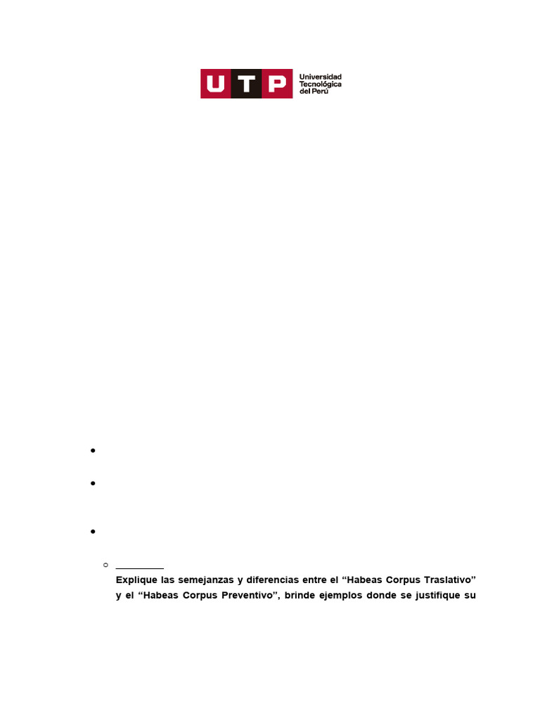 Procesos de Hábeas Corpus y Amparo | PDF | Habeas corpus | Ley procesal