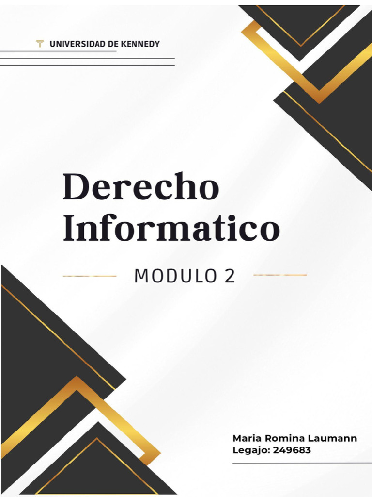 Derecho Informatico Corregido | PDF