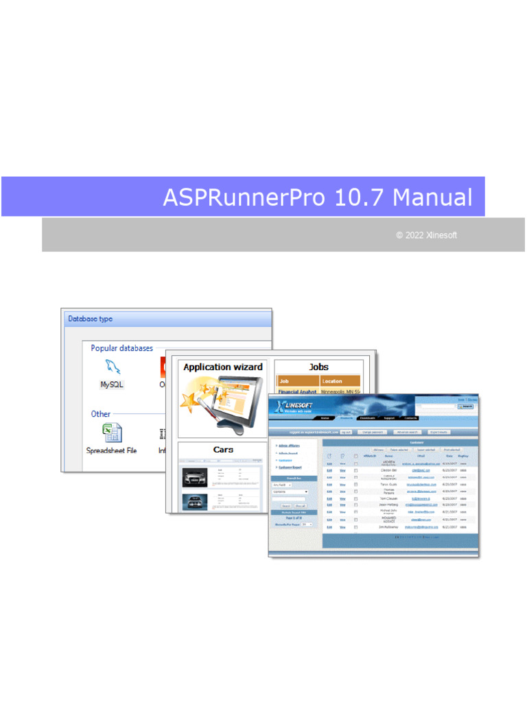 ASP Runner Pro | PDF | Software | Data Management