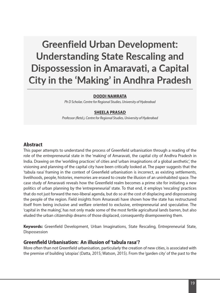 2021 2 Greenfield Urban Development | PDF | Economies