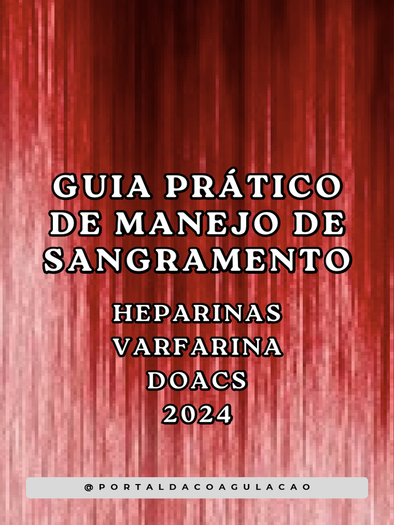 Manejo de Sangramento em Anticoagulação | PDF | Química Medicinal | Drogas