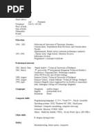 Model Cv Simplu Pdf