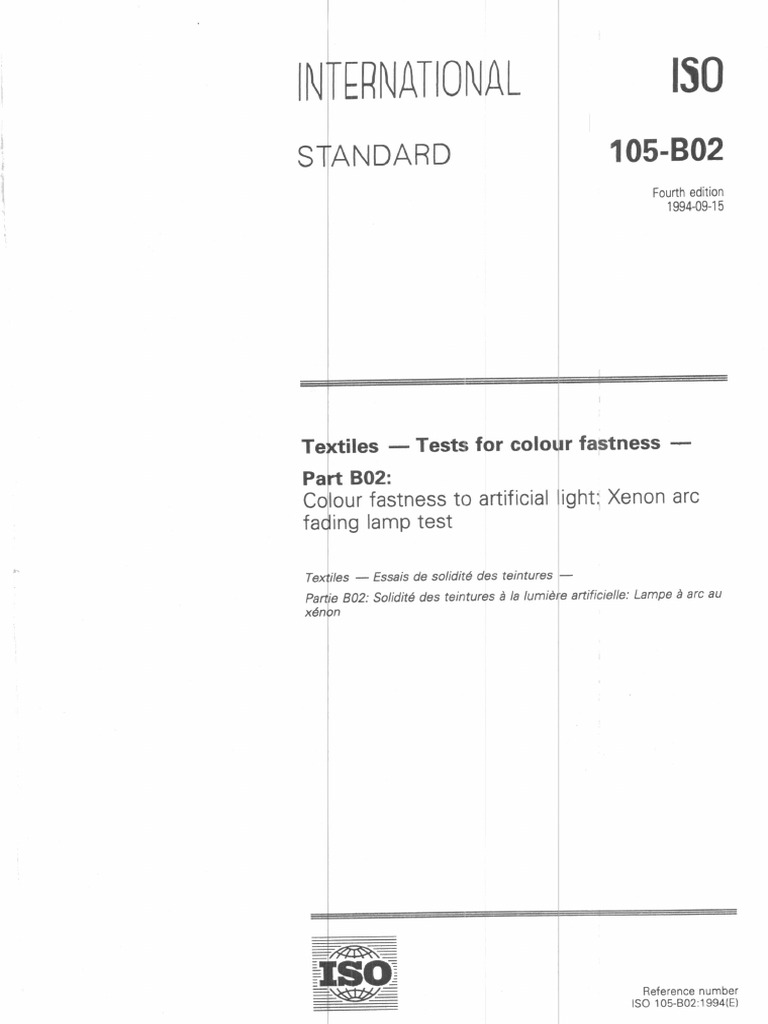 Norma Iso 105-b02 Nº Impares | PDF