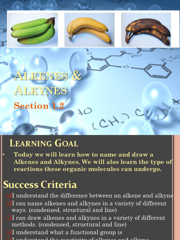 Alkenes and Alkynes Oct. 2024 | PDF