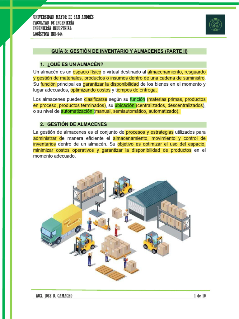 Gestión de Inventarios y Almacenes (Parte 2) | PDF | Logística | Almacén
