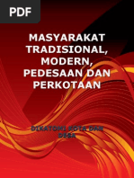 Download Masyarakat Tradisional Modern Pedesaan Dan Perkotaan by Arieko Widyastomo SN94983219 doc pdf