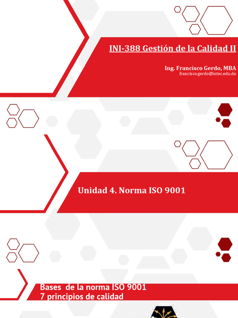 Gestión de La Calidad II - Unidad 4 - Norma ISO 9001 | PDF | Sistema de ...
