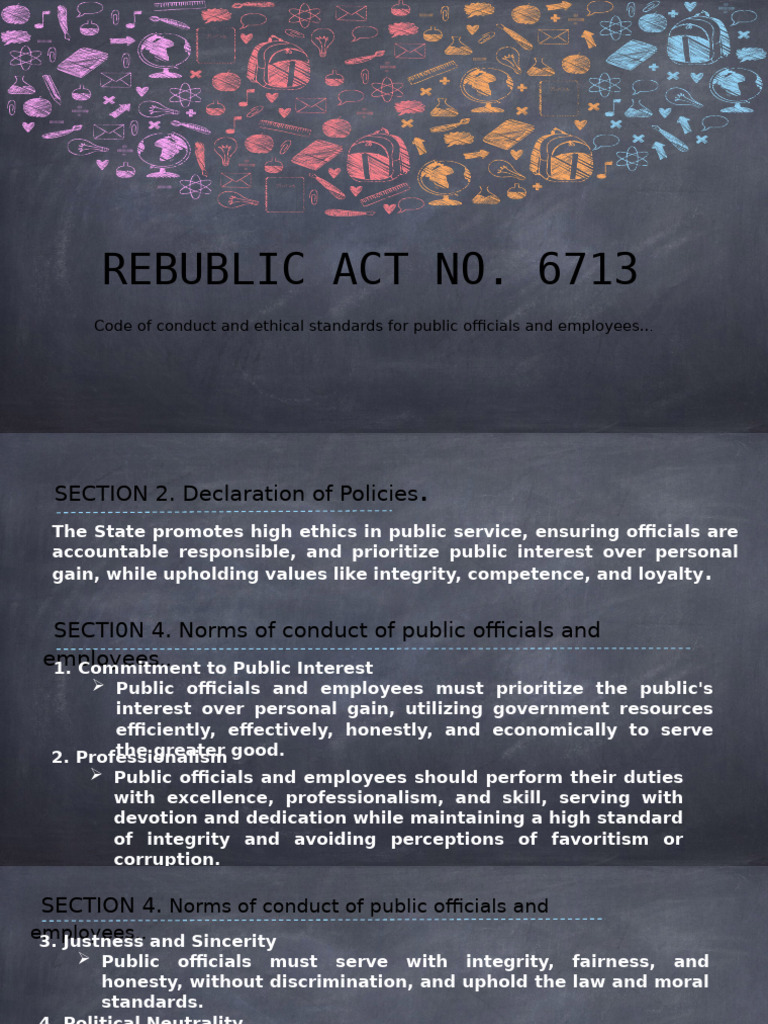 Ra-6713 2 | PDF | Integrity | Loyalty