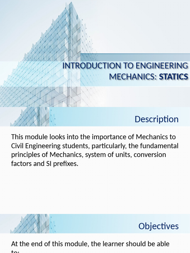 Module 1 & 2 | PDF | Force | Mechanics