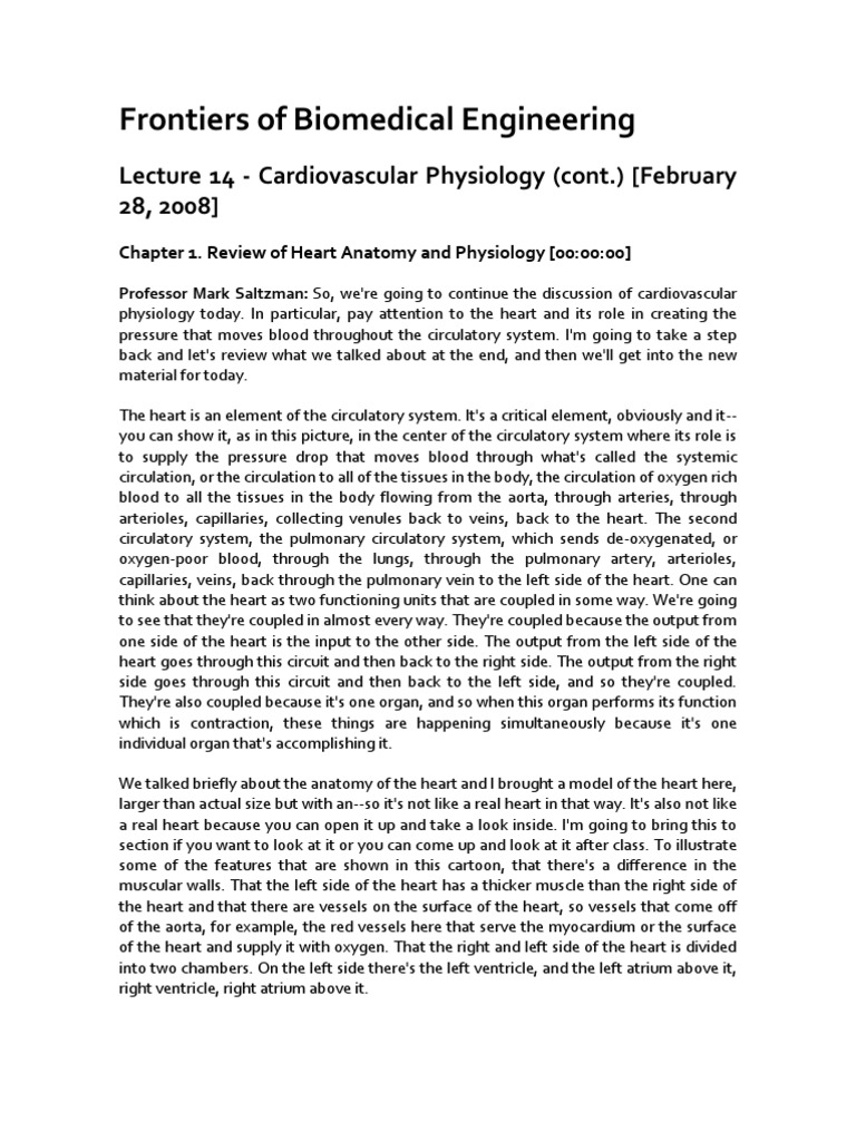 Cardiovascular Physiology 2 | PDF | Heart Valve | Diastole