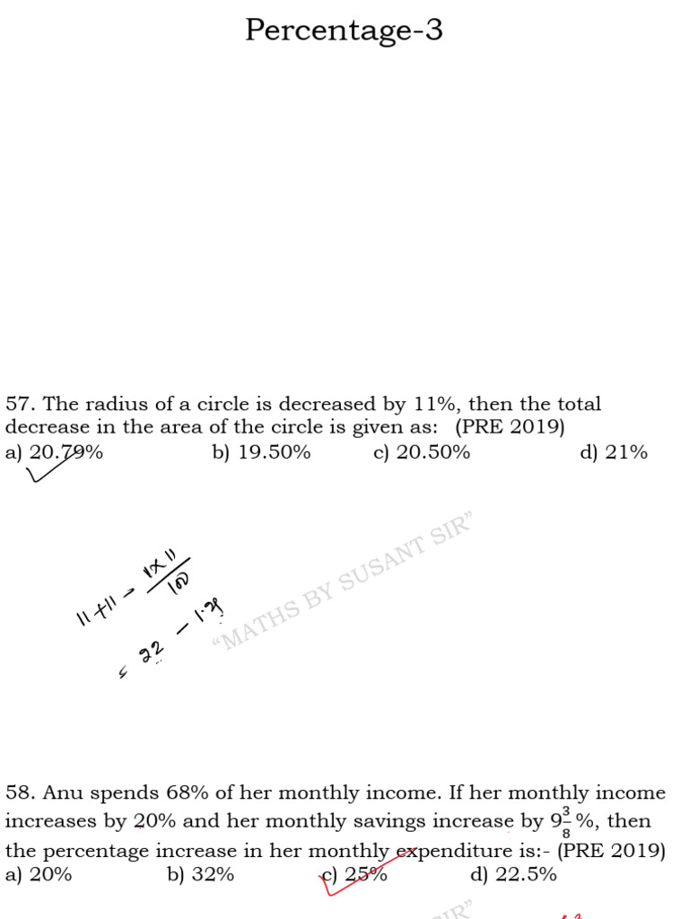 Percentage 3 1 | PDF | Percentage | Consumption (Economics)