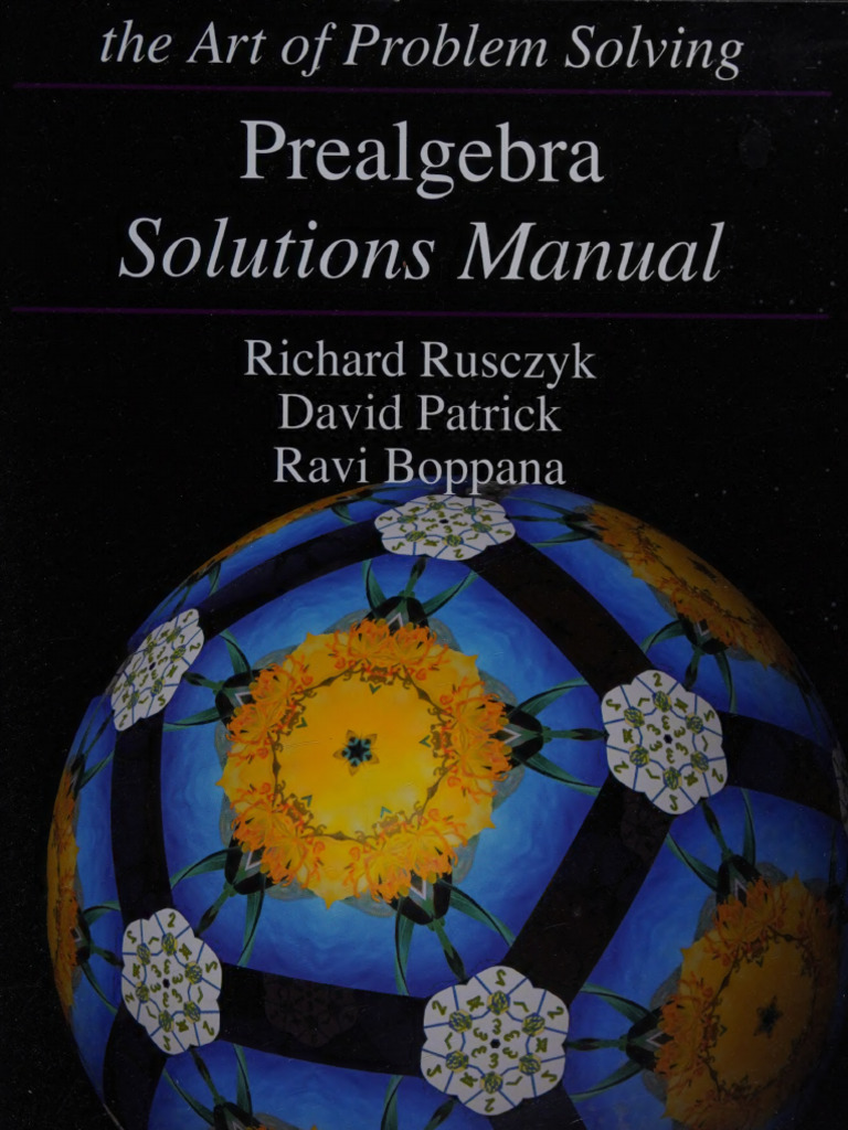 Prealgebra Solutions Manual Overview | PDF | Multiplication