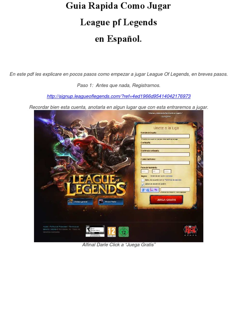 Guia Jugar Lol Pdf