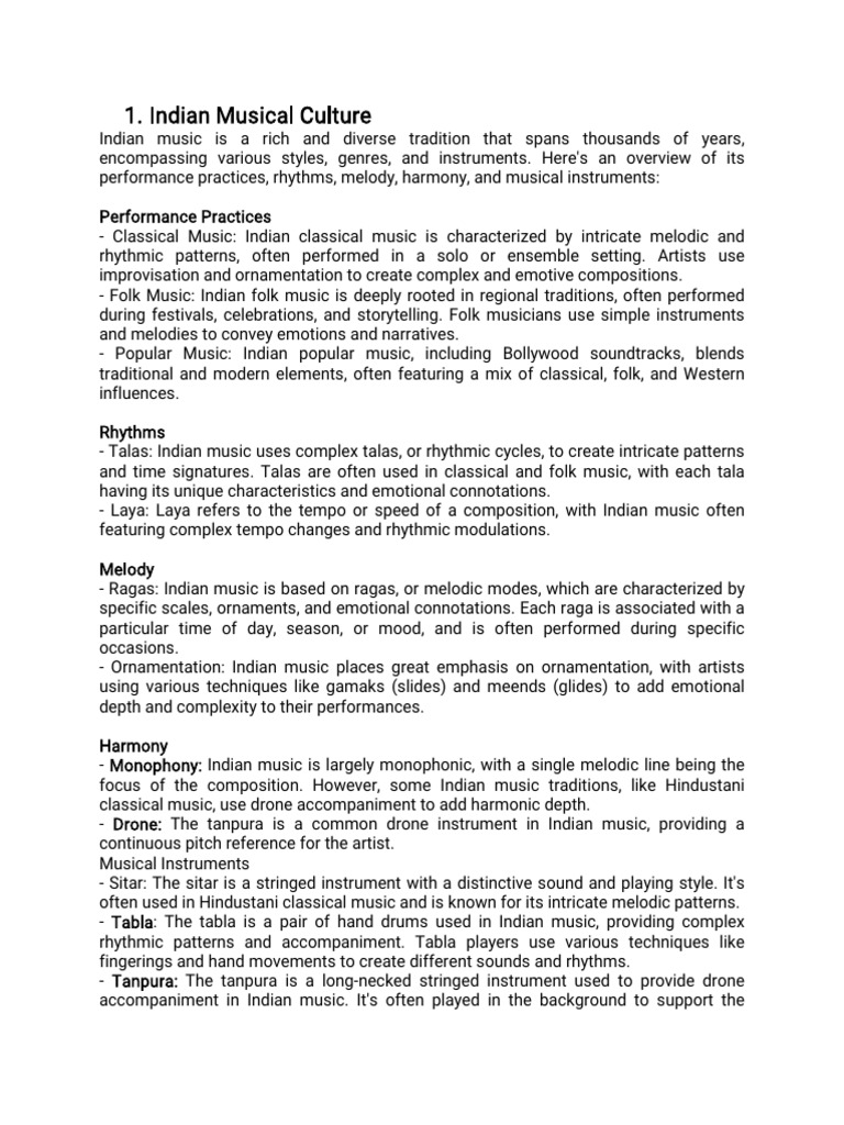 Music of World Culture | PDF | Performing Arts | Musicology