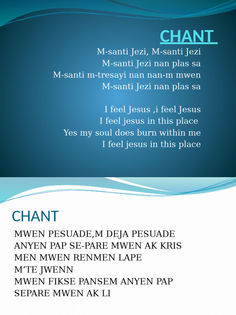 Spiritual Songs and Chants Collection | PDF | Religious Belief And Doctrine