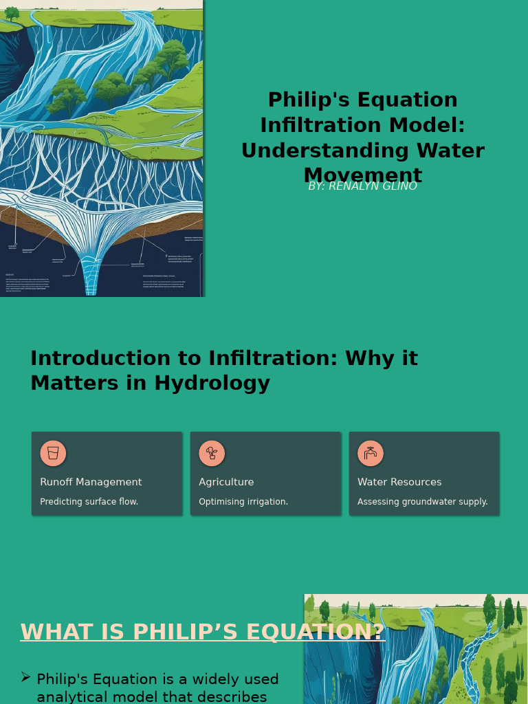 Philip's Equation: Infiltration Model Explained | PDF | Hydrology ...