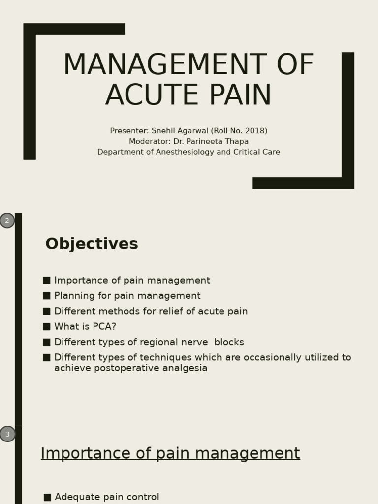 Acute Pain Management Strategies | PDF | Analgesic | Nonsteroidal Anti ...