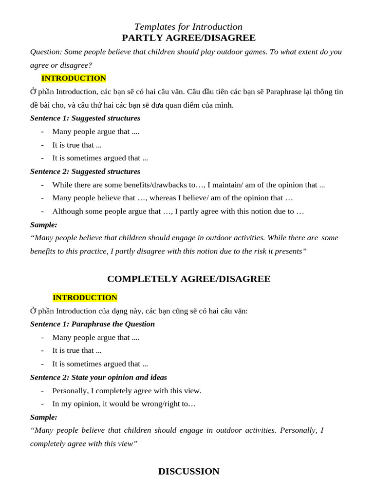 Template For Introduction | PDF