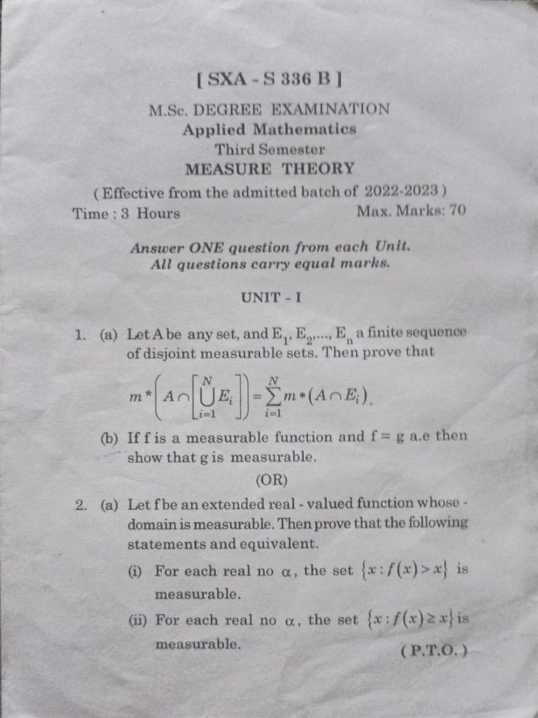 3rd Sem Previous Question Papers | PDF | Measure (Mathematics ...