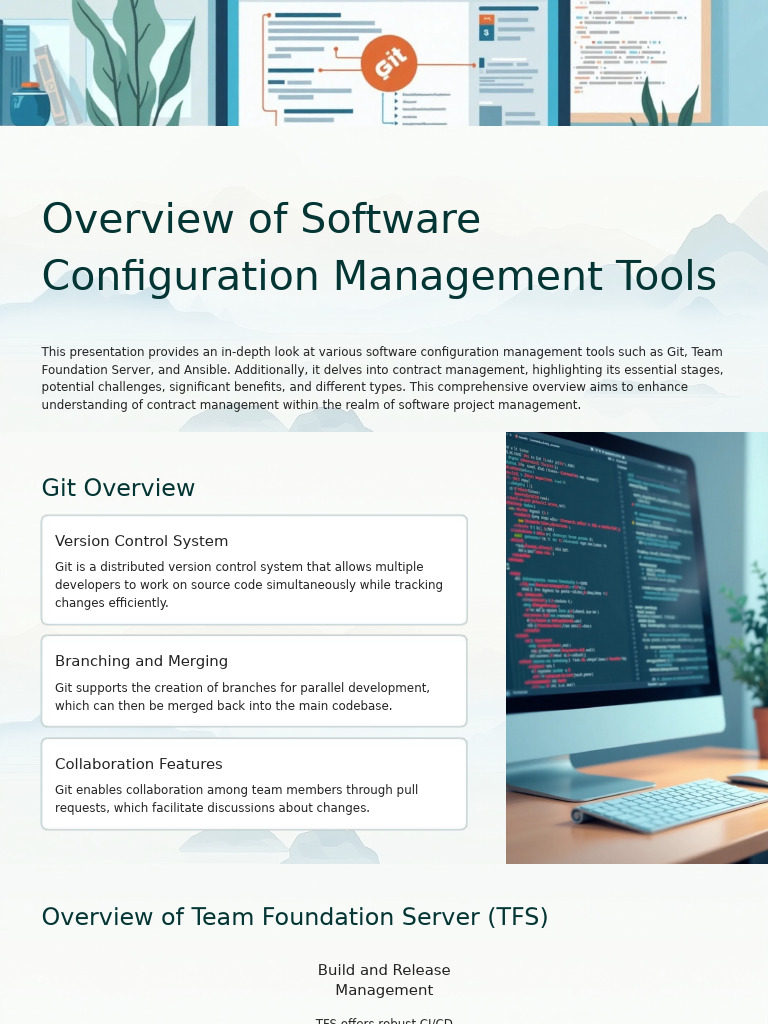 Software Configuration Management Tools Guide | PDF | Version Control ...