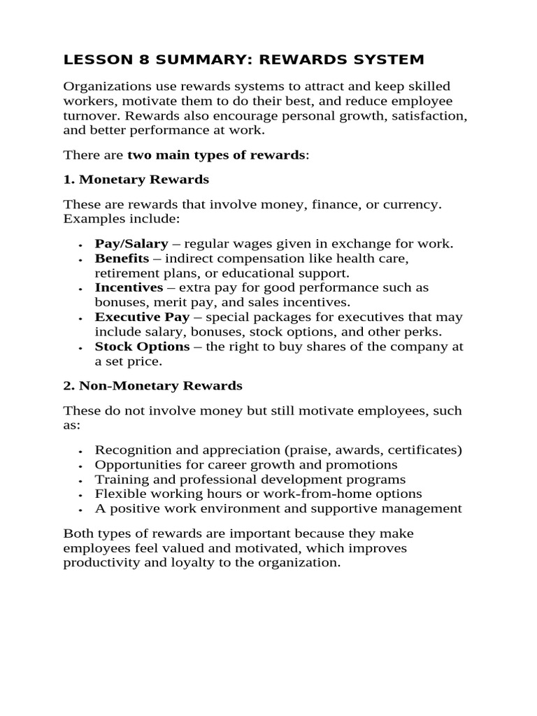 Understanding Rewards Systems | PDF