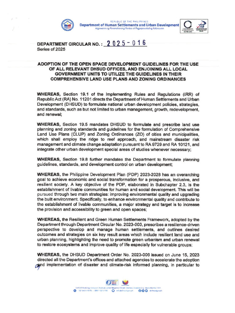 Department Circular No. 2025-016 - OSD | PDF