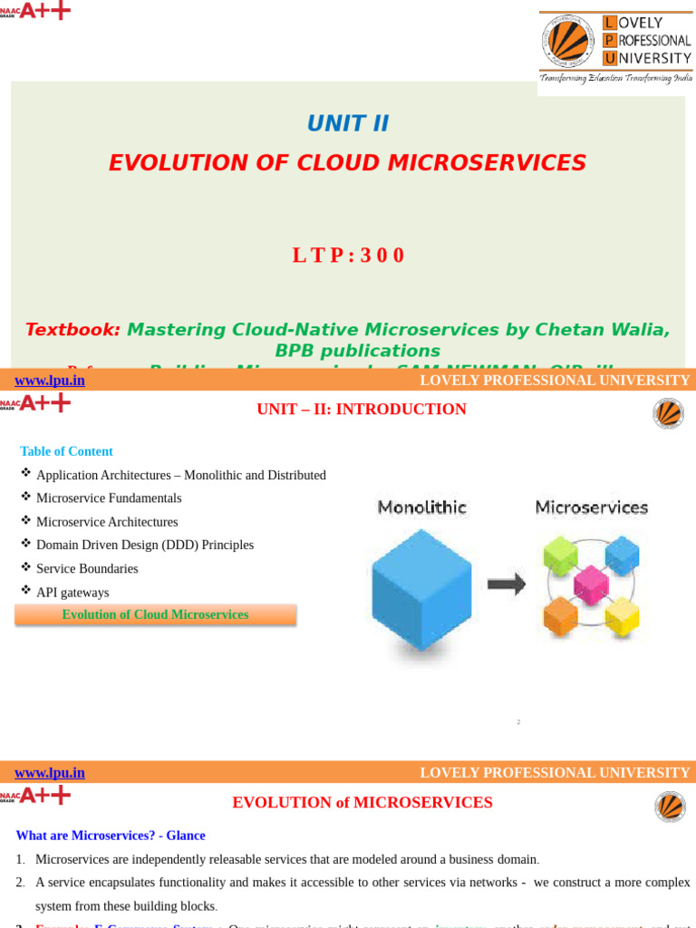 Evolution of Cloud Microservices Guide | PDF | Computer Programming ...